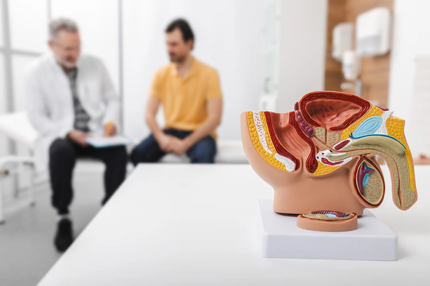 medical professional meeting with patient